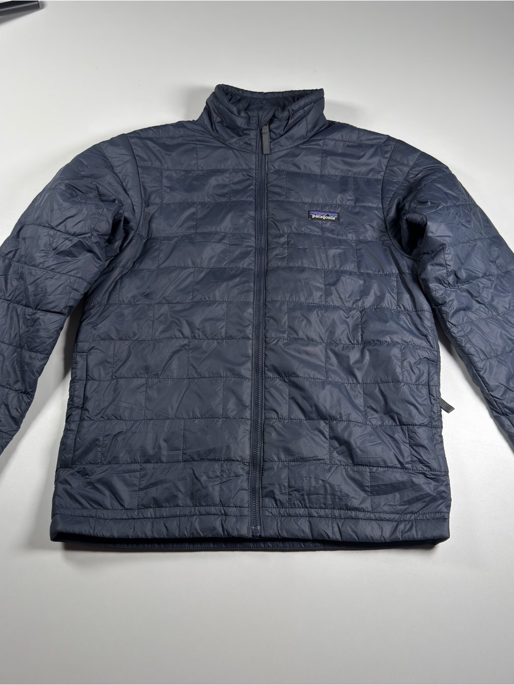 Patagonia Kids Navy Quilted Lightweight Puffer Jacket Size XL 14 K’s